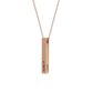 Collier Barre 3D Gravé - Élégance personnalisée
