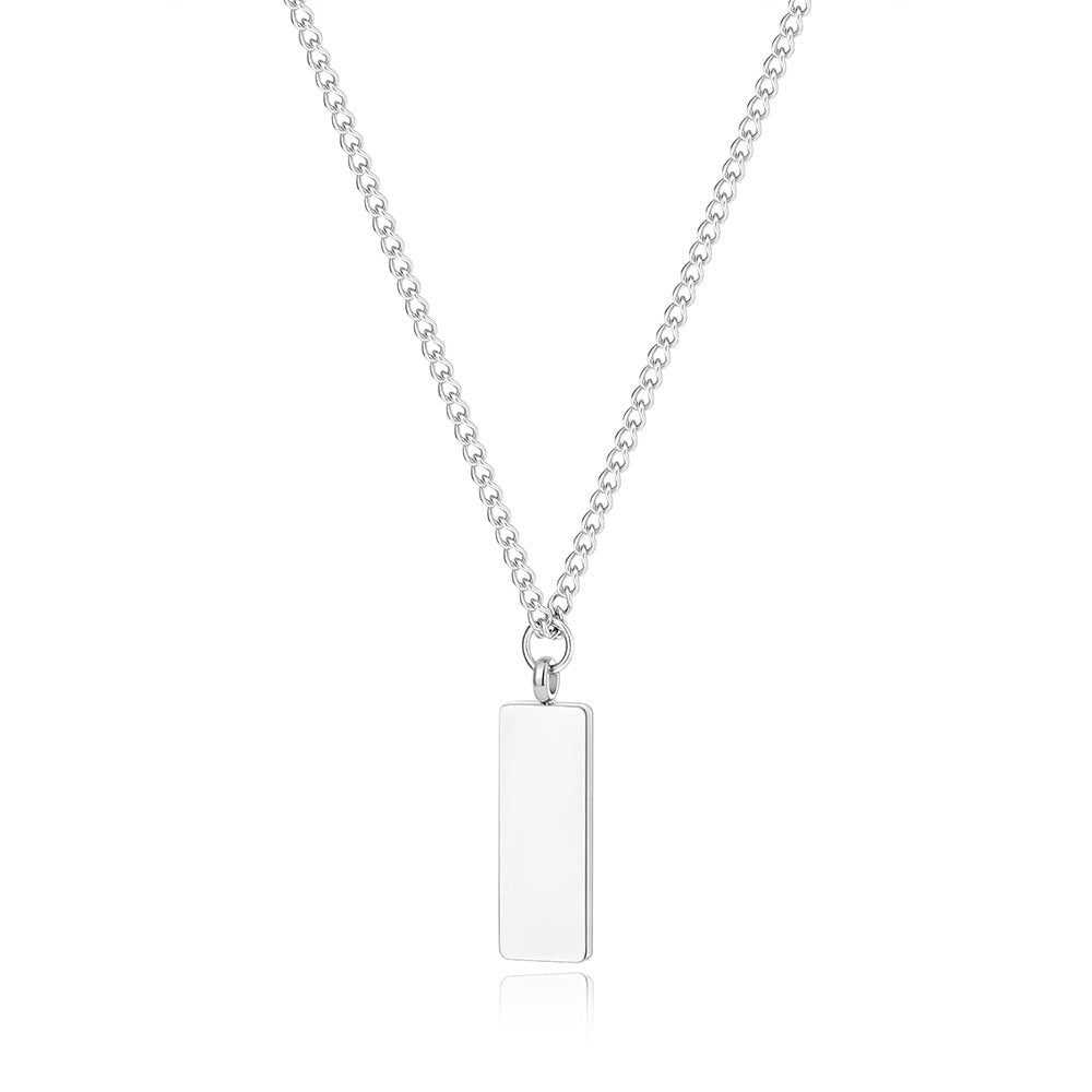 Pillar Necklace with Engraving