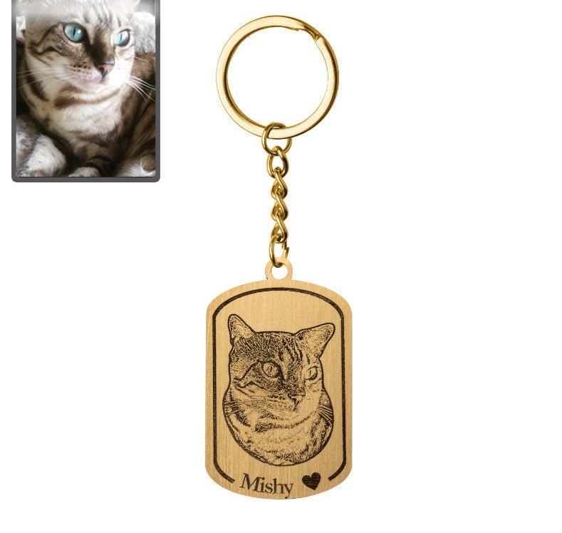 Medailonek se siluetou kočky
