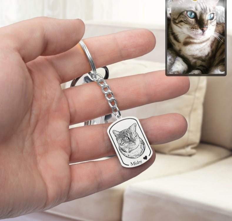 Medailonek se siluetou kočky