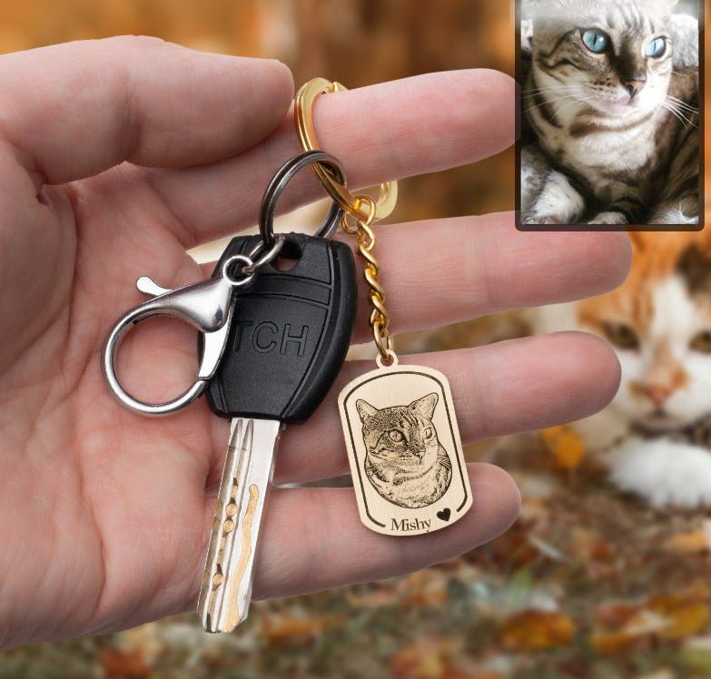Medailonek se siluetou kočky