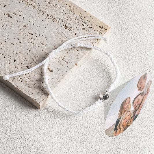 Gepersonaliseerde geweven foto-armband