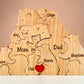 Puzzle Familial en Bois Personnalisé : Souvenir Unique et Intemporel